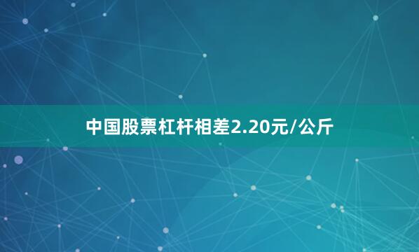 中国股票杠杆相差2.20元/公斤