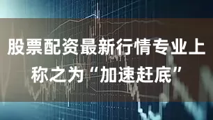 股票配资最新行情专业上称之为“加速赶底”